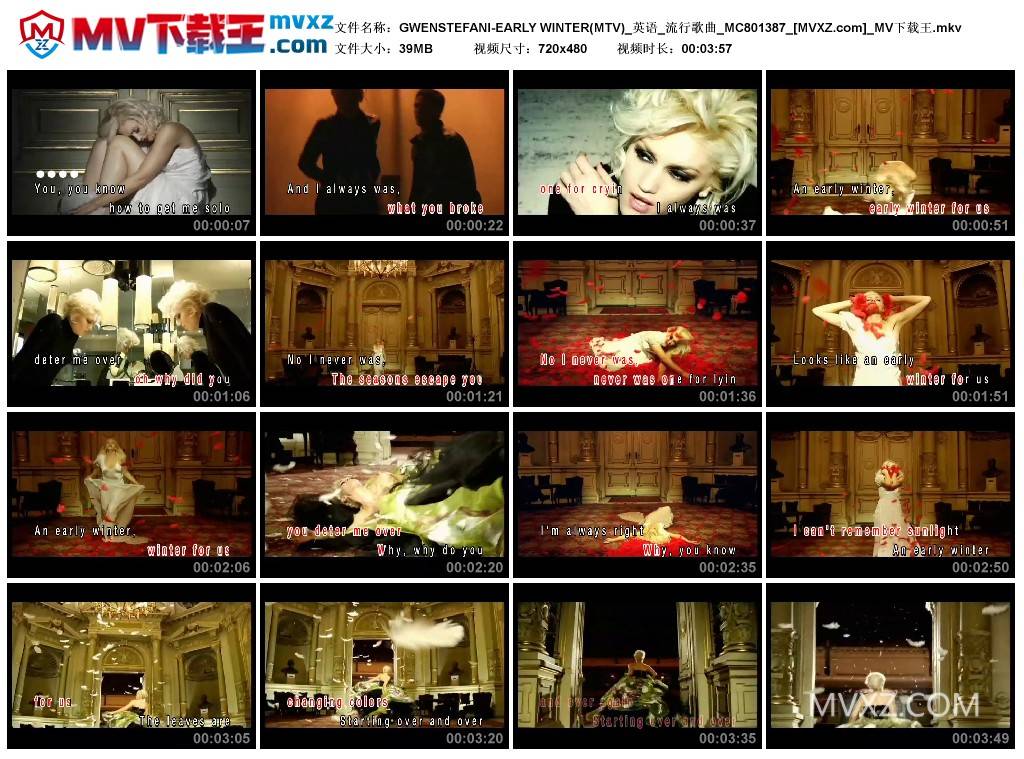 GWENSTEFANI-EARLY WINTER(MTV)_英语_流行歌曲_MC801387